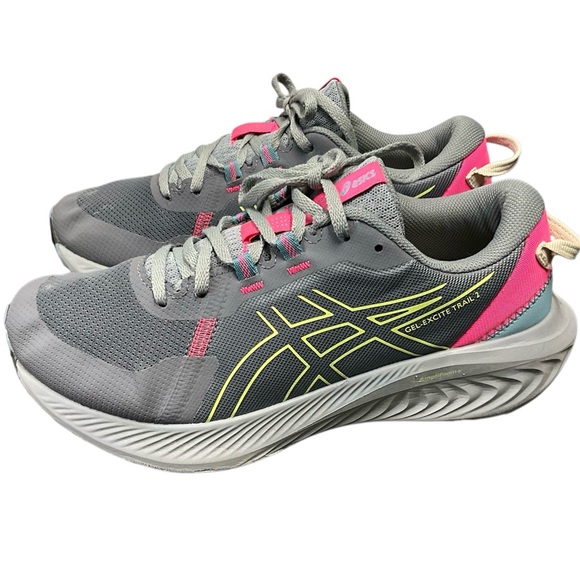 ASICS Women's Gel-Excite Trail 2 Gray and Pink Sneakers size 8.5 - Picture 5 of 12